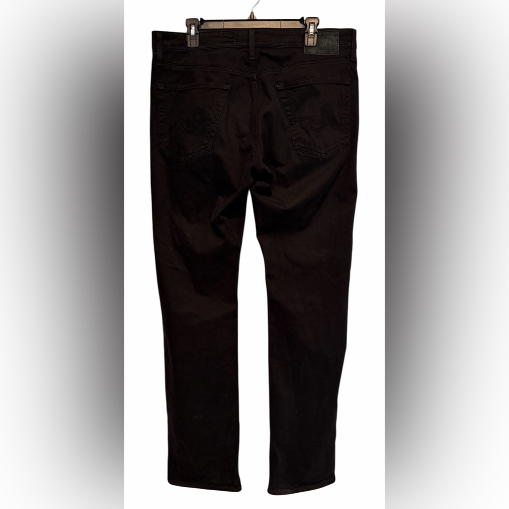 AG Adriano Goldschmied Jeans 34x34 The Protege Black Straight Leg Sueded 36x34 - Picture 3 of 12